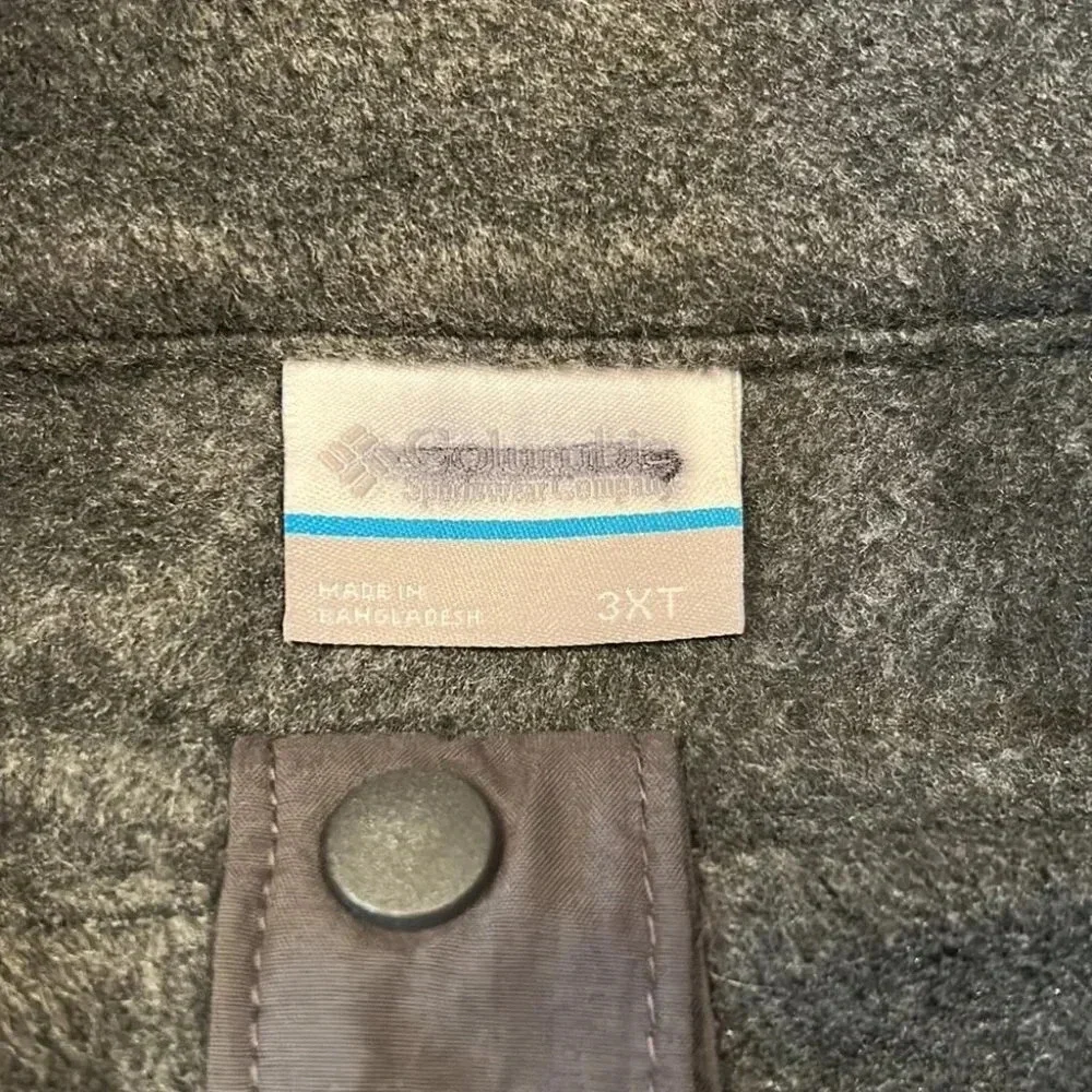 Columbia Steens Mountain Half Snap Fleece Pullover Jacket 3XT - Picture 8 of 12